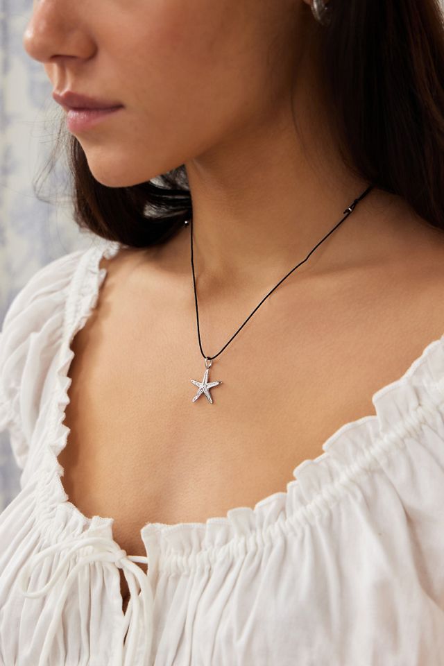 Silence + Noise Delicate Starfish Thread Necklace #1