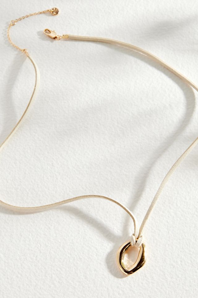 Silence + Noise Oval Pendant Necklace #2