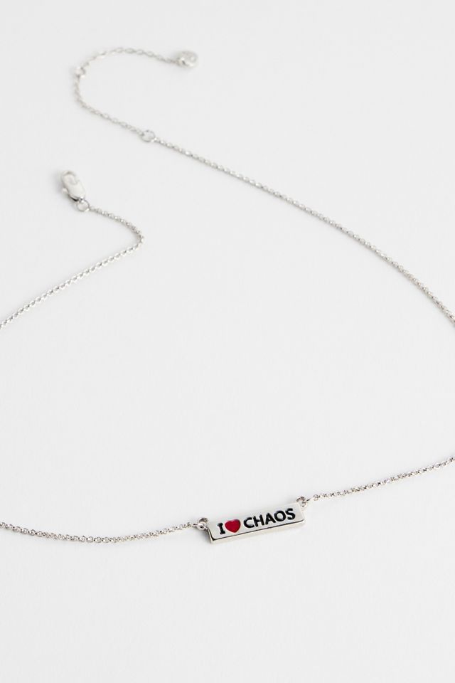 Silence + Noise I Heart Chaos Pendant Necklace #2
