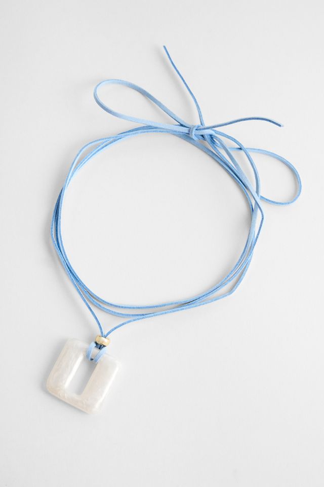 Silence + Noise Resin Cord Choker Necklace #1