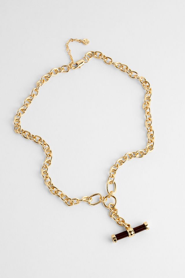 Silence + Noise Enamel T-Bar Chain #2
