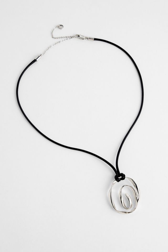 Collier ras du cou en spirale fondue Silence + Noise #2