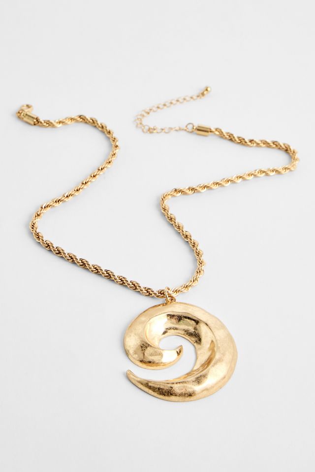 Silence + Noise Ciondolo XL a Spirale Oro #1