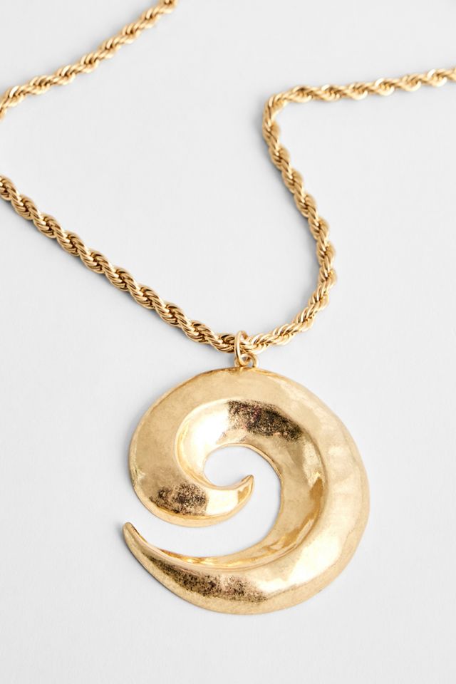 Silence + Noise Ciondolo XL a Spirale Oro #2
