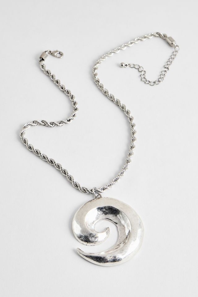 Silence + Noise Collana con Ciondolo a Spirale #1