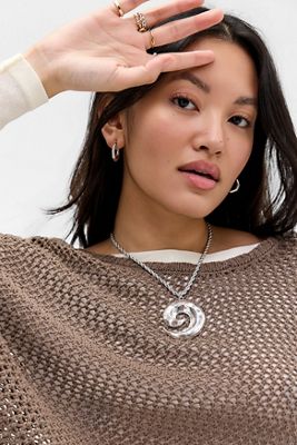 Silence + Noise Swirl Pendant Necklace