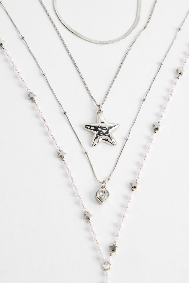 Silence + Noise Star 4-Layer Lariat Necklace #1