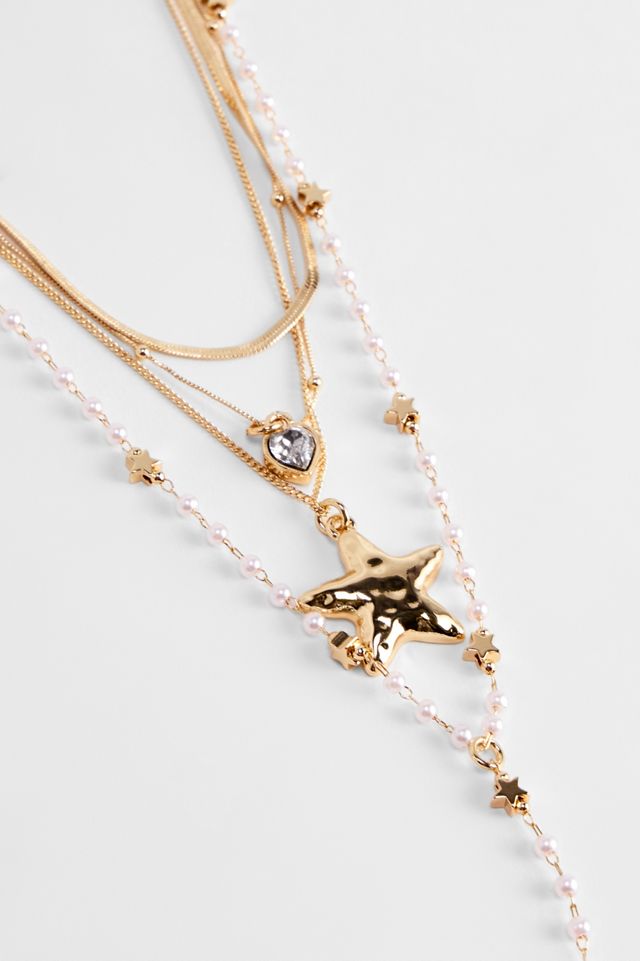 Collier ras-de-cou à 4 couches en étoile Silence + Noise #2