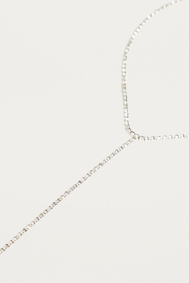 Rhinestone Lariat Necklace #2