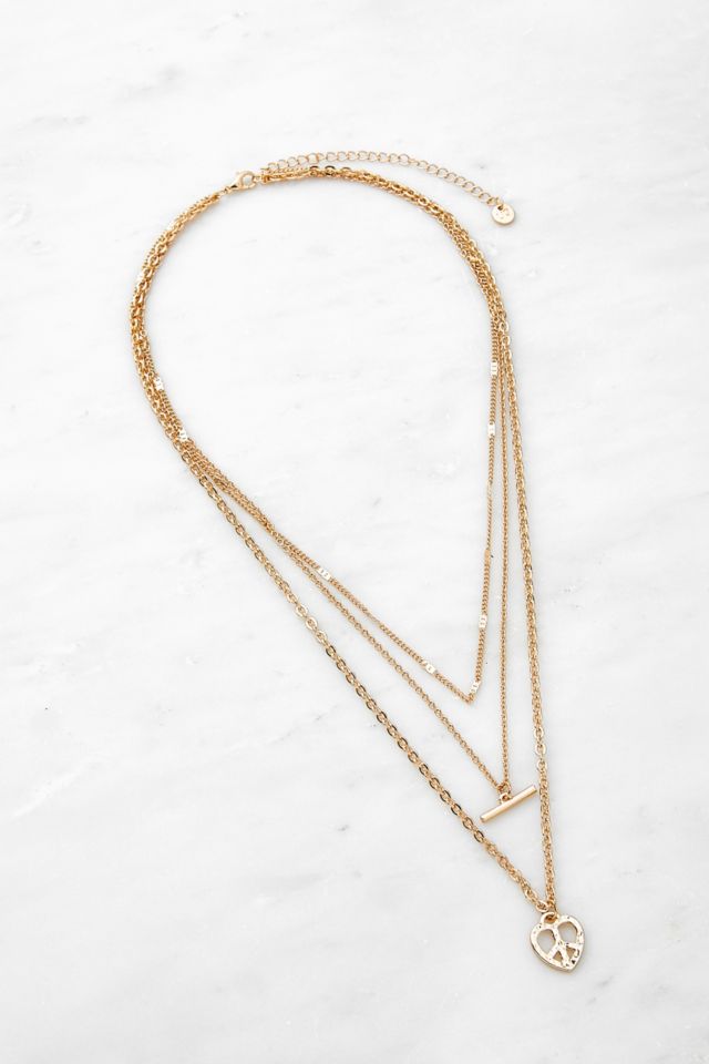 Urban outfitters online heart necklace