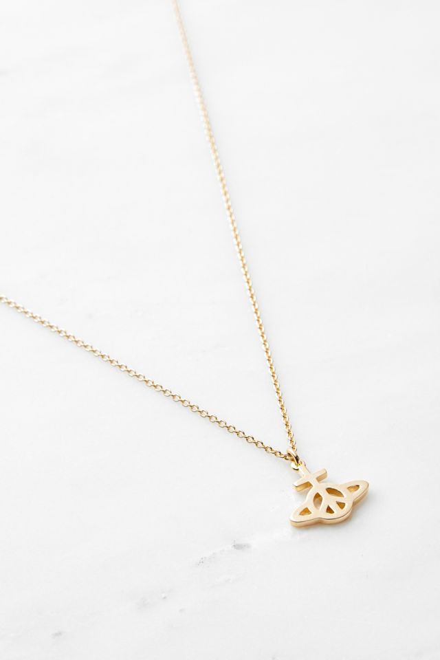 Vivienne Westwood Peace Orb Gold Pendant Necklace