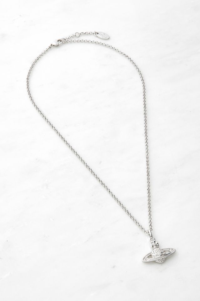 Vivienne Westwood Necklace Mini Bas Relief Pendant Silver