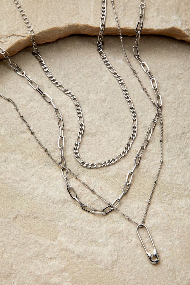 Silence + Noise Tangled Multi-Layer Chain Necklace #2