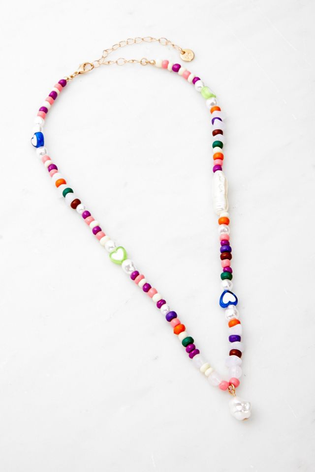 COLLIER CHARME PERLE PASTEL #1