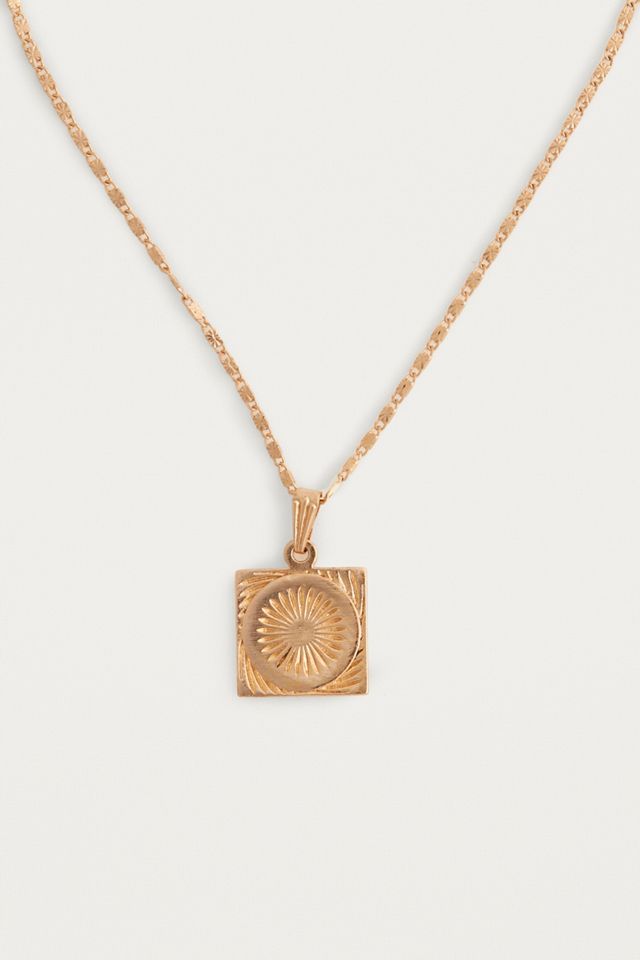 Square Sovereign Pendant Necklace #2