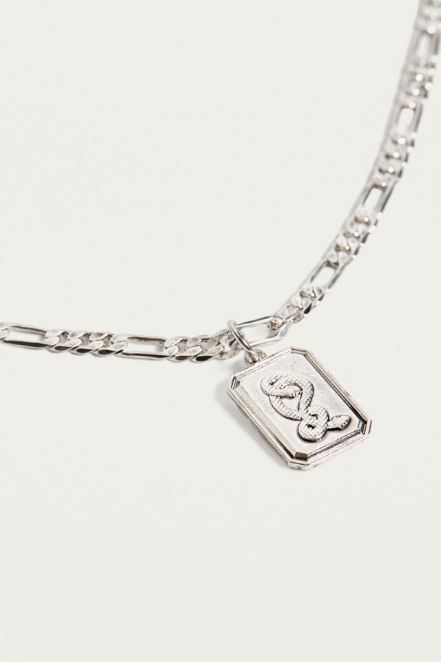 Collier avec pendentif médaille serpent #1