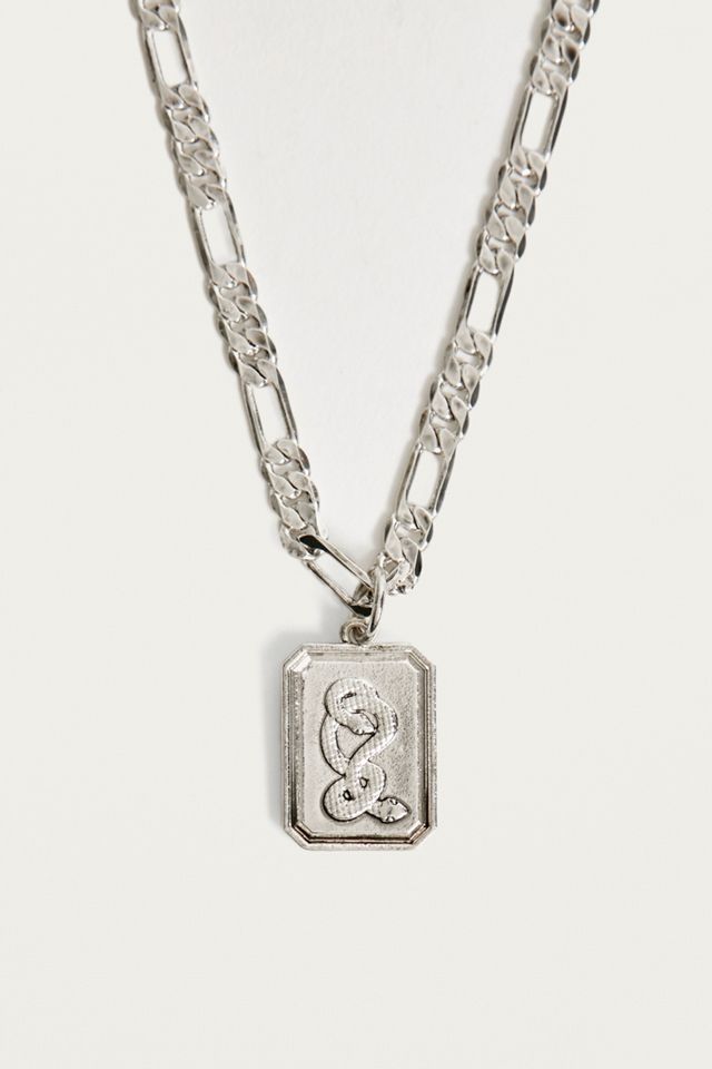 Collier avec pendentif médaille serpent #2