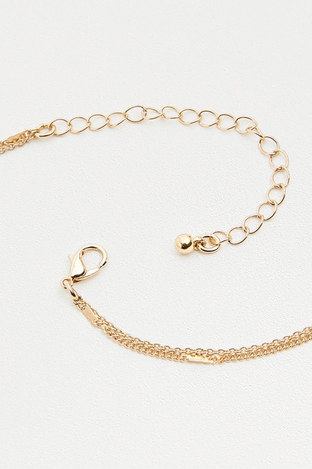 Collier chaînes superposées avec pendant en T #2