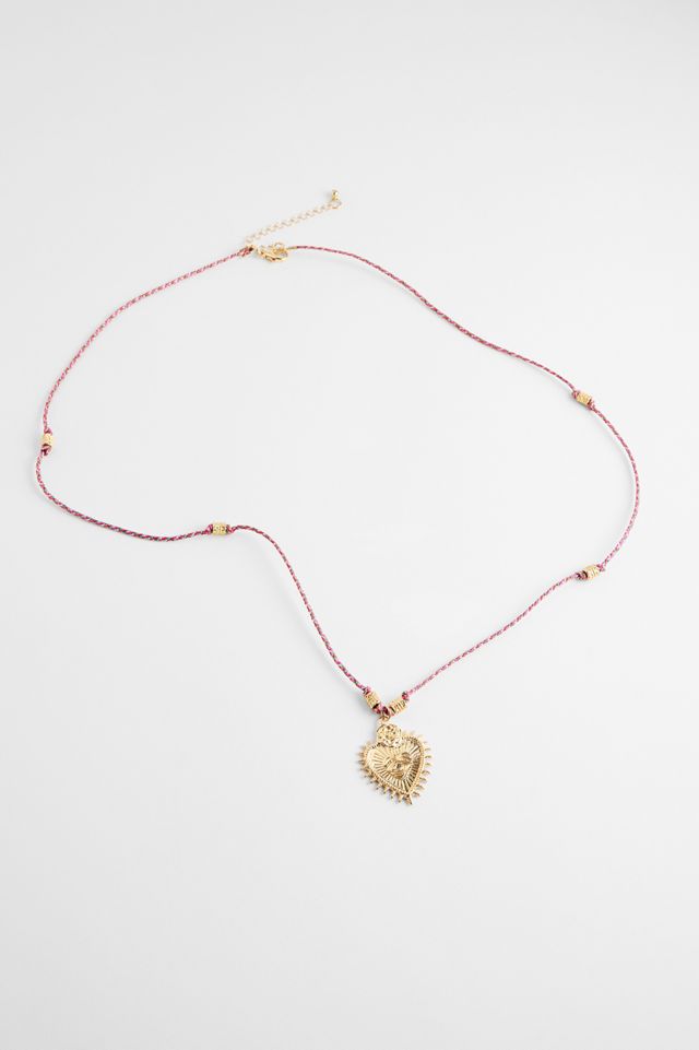 Collana con Ciondolo a Cuore in Corda Silence + Noise #2