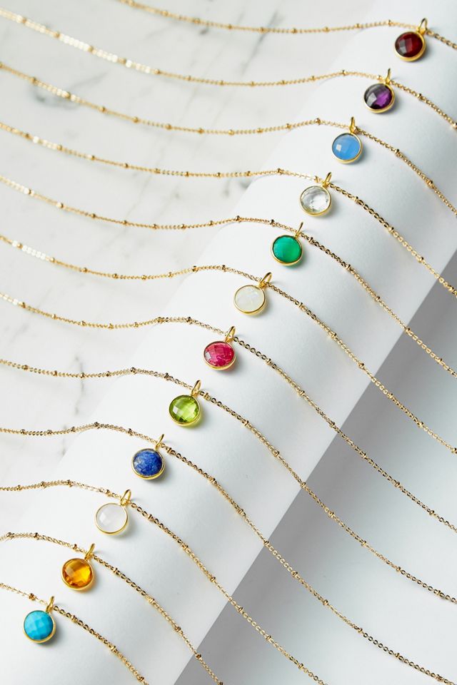 Mirabelle February Birthstone Pendant Gold-Plated Necklace #2