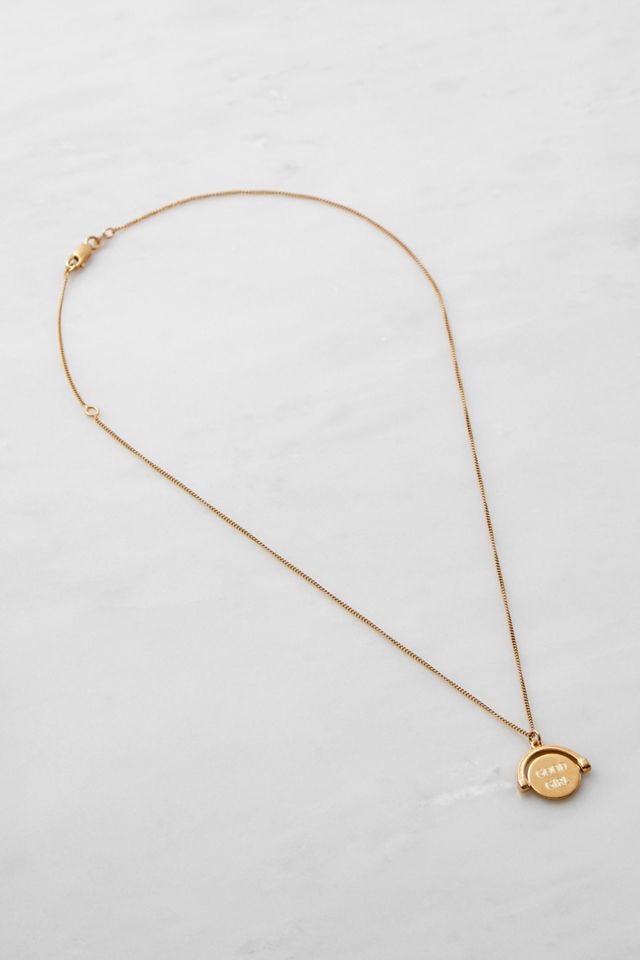 Rachel Jackson Londres Mini collier pendentif pivotant en or Good Girl Bad Girl #2