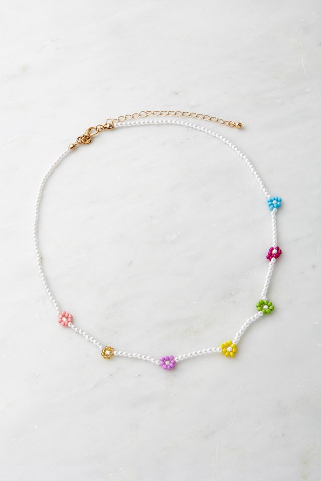 Beaded Flower Necklace #2