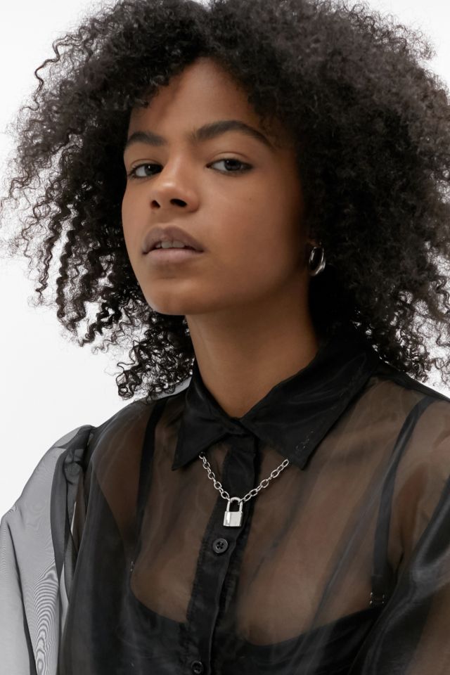 Urban outfitters padlock deals necklace