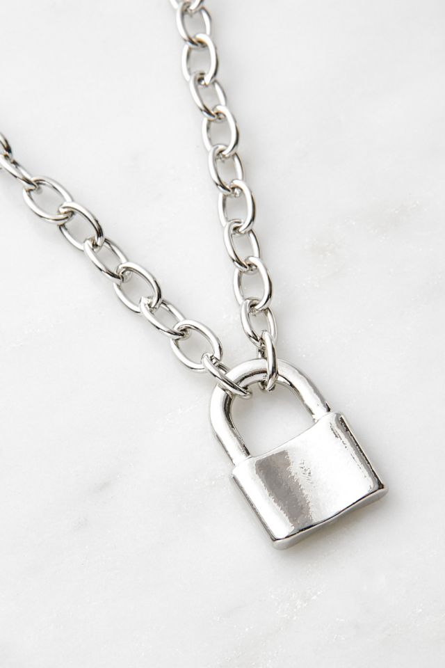 Urban outfitters padlock deals necklace