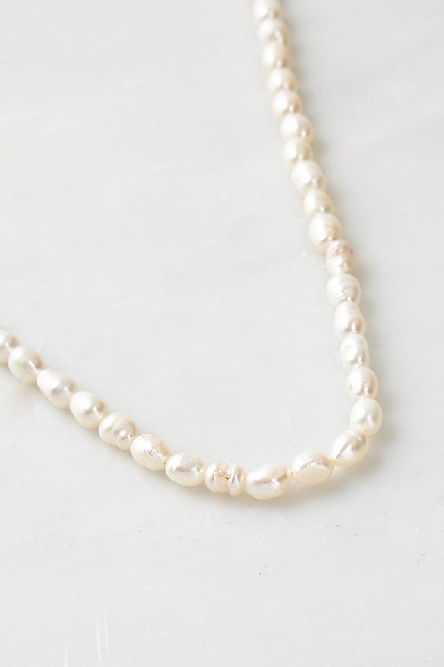 Collier de perles d'eau douce rose véritable #2