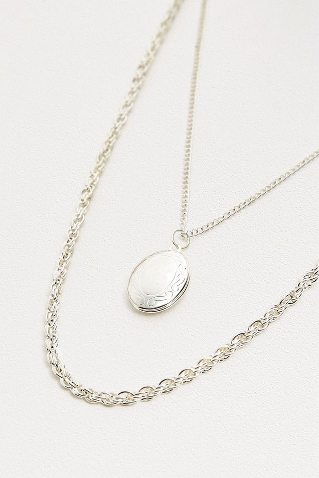 Collier Vintage Avec Médaillon Commémoratif - Occasion En Bon état - Style Rétro