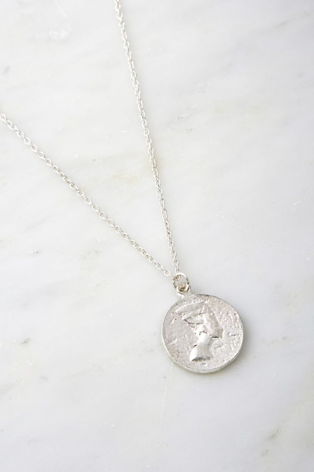 Susan Caplan Vintage Nefertiti Coin Pendant Necklace | Urban Outfitters UK