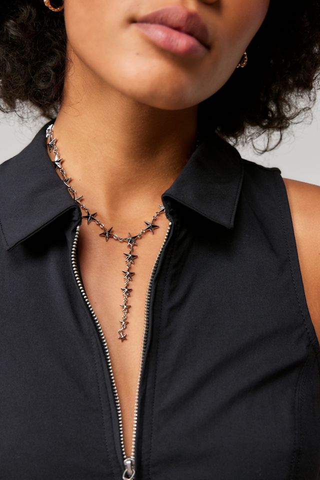 Silence + Noise Multi Star Lariat Necklace #1