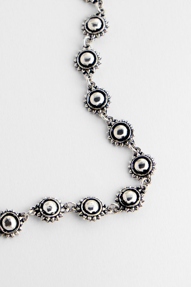 Collier ras du cou avec chaîne soleil Silence + Noise #1