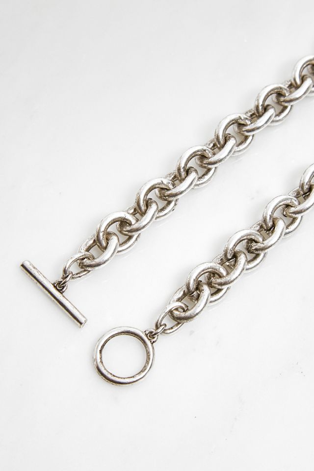 Chunky T-Bar Chain Necklace | Urban Outfitters UK