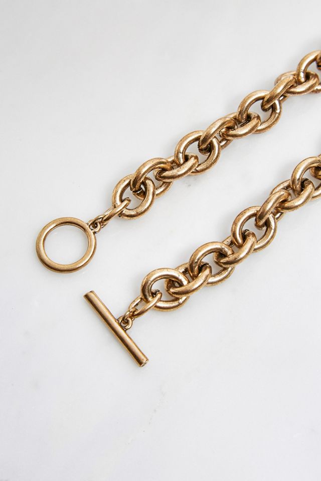 Chunky T-Bar Chain Necklace | Urban Outfitters UK