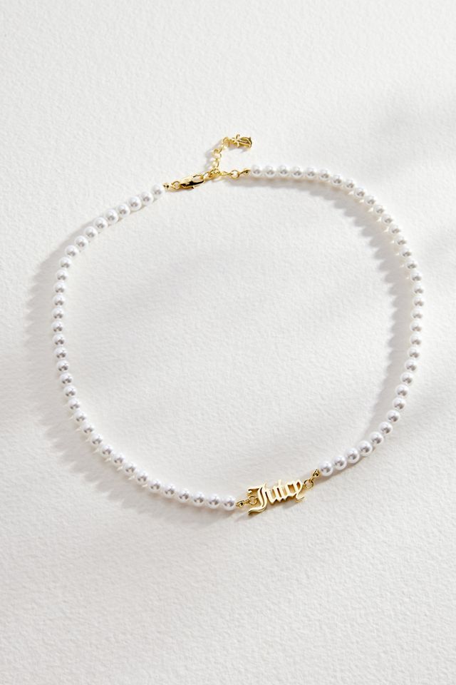 Juicy Couture Faux Pearl Choker Necklace #2