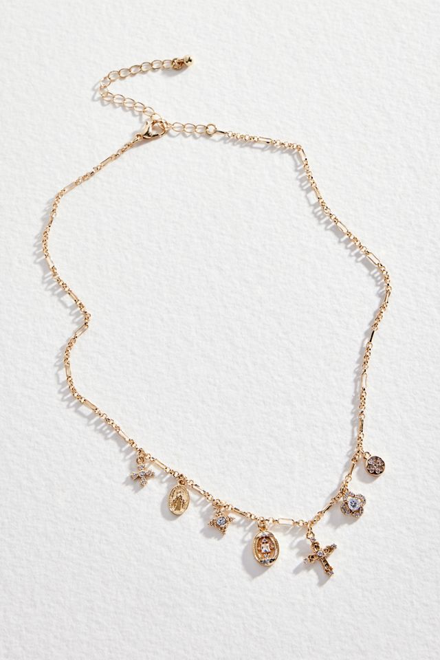 Silence + Noise Cross Charm Chain Necklace #2