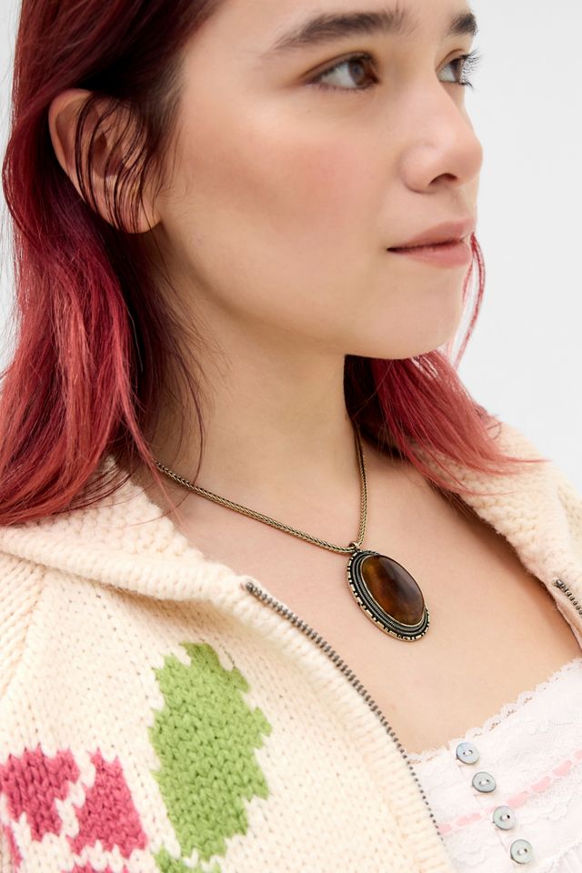 Collier à cordon Silence + Noise XL avec pierres précieuses épaisses #2