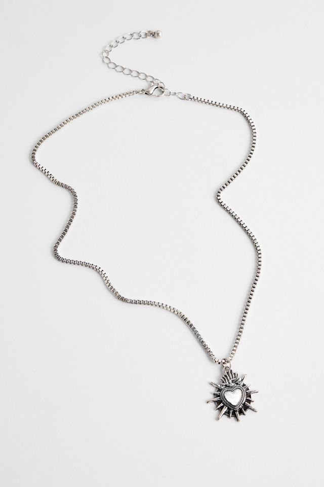 Silence + Noise Sacred Heart Chain Necklace #2