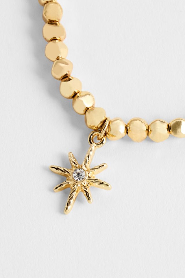 Silence + Noise Bead Charm Choker Necklace