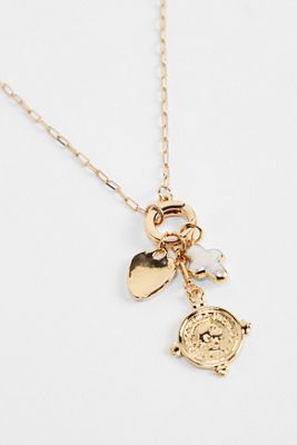 Silence + Noise Coin Charm Pendant Necklace