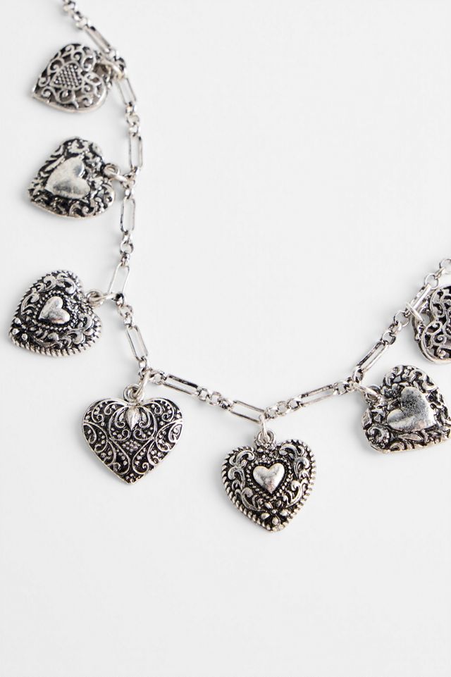 Collana con Ciondolo a Cuore Antico Silence + Noise #2