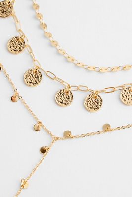 Silence + Noise Triple Layer Circle Necklace