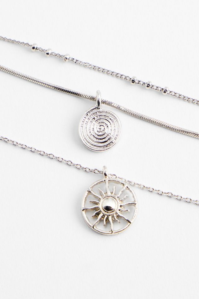 Confezione da 3 Collane con Ciondolo UO Sun Circle #1