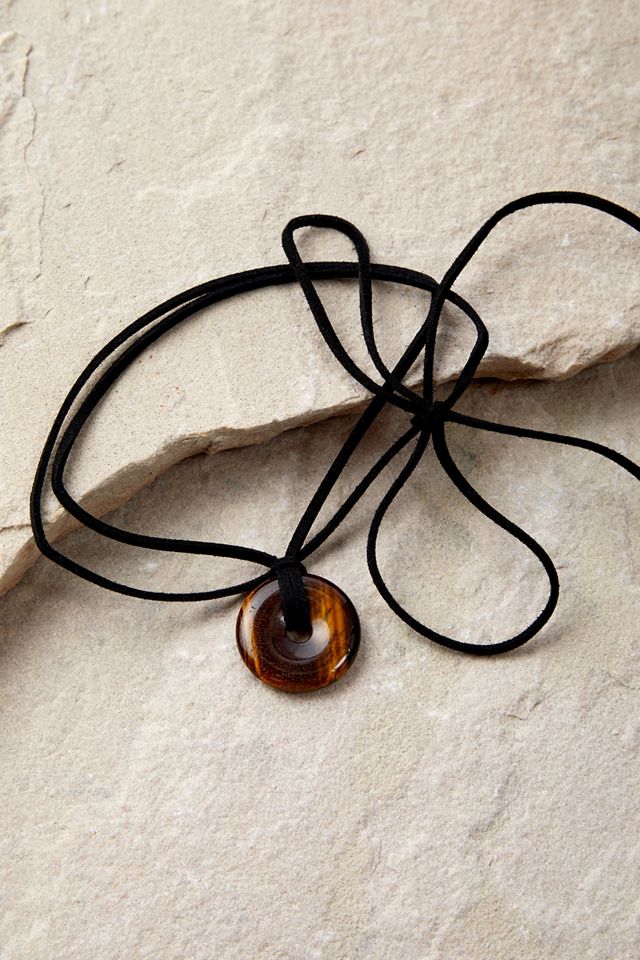 Silence + Noise Stone Disc Double-Wrap Choker  #2