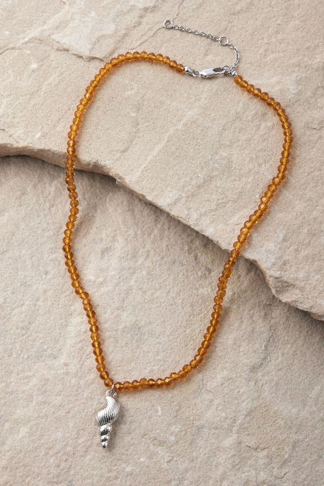 Silence + Noise Beaded Shell Necklace #2