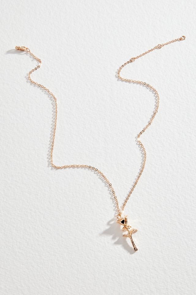 Silence + Noise Rose Pendant Necklace #2