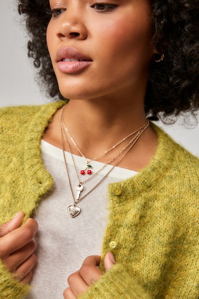 Silence + Noise Cherry Necklace #1