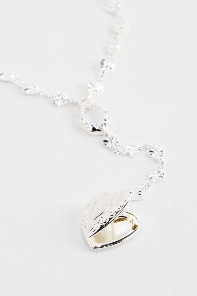 UO Delicate Heart Lariat Necklace #1