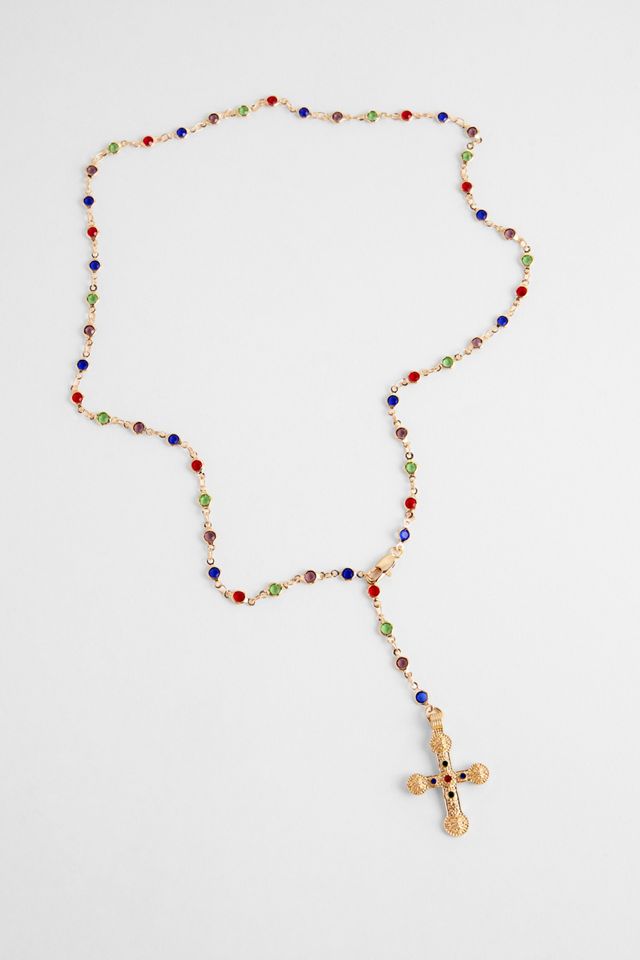 Collier Lariat Croix Gem Silence + Noise #2